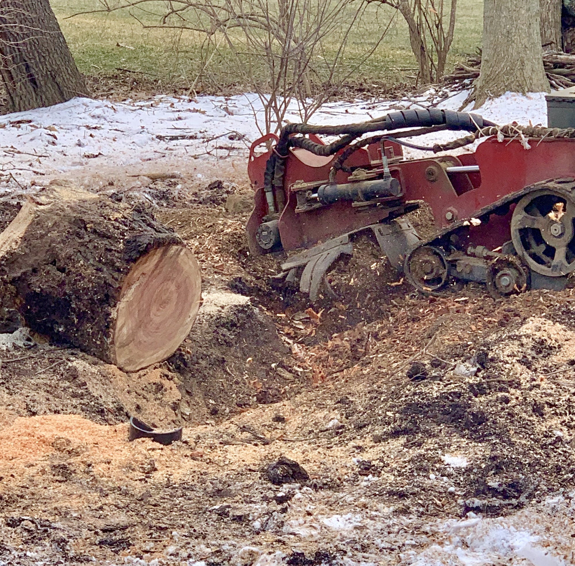 Stump grind